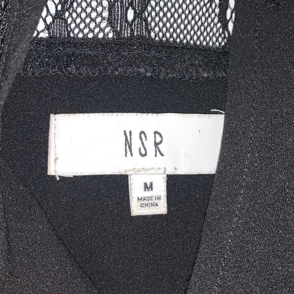 NEW! NSR Long Sleeved layered Black Top - Picture 8 of 8